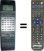 Mando a distancia equivalente Sanyo VHR-D5900 I