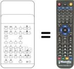 Télécommande équivalente TC 102