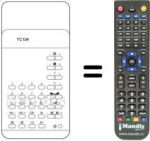 Télécommande équivalente TC 104