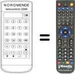 Télécommande équivalente TELECONTROL 2200