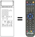 Télécommande équivalente TM 40