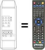 Replacement remote control NTP 877