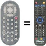 Replacement remote control Telesystem TS 07 AX