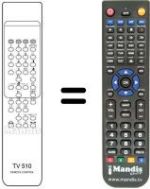 Replacement remote control TV 500