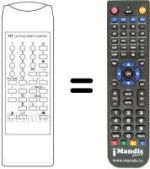 Replacement remote control Sound Color TVC 9421