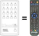 Télécommande équivalente ULTRASONIC 16