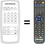 Télécommande équivalente UNIVERSUM 9569468