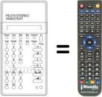 Télécommande équivalente UNIVERSUM 9589672