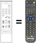 Télécommande équivalente NordMende V 1035 T