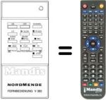 Télécommande équivalente NordMende V 303 PSN