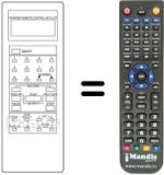 Replacement remote control Amstrad VCR 4700