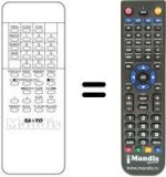 Mando a distancia equivalente VCR 37 KEY-SPECIAL / SEARCH