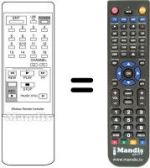Replacement remote control VCR 55