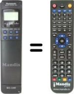 Télécommande équivalente Panasonic NV-F55