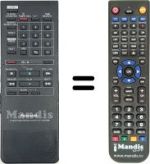 Mando a distancia equivalente Panasonic NV-G40