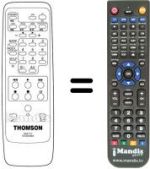 Replacement remote control Thomson VPH 6850 G