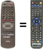 Mando a distancia equivalente VT-858 G