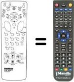 Télécommande équivalente Hifivox VTH 6050 F