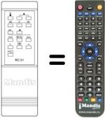 Replacement remote control ELCIT VTR 8020