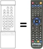 Replacement remote control Vexa VX 1201