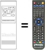 Télécommande équivalente UNIVERSUM 7206360