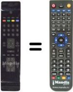 Télécommande équivalente NordMende UN 32 M 1000