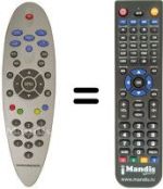 Télécommande équivalente NordMende MC 2850