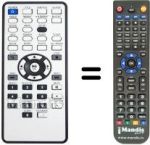 Replacement remote control VERBATIM MEDIASTATION PRO 750GB
