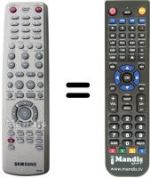 Télécommande équivalente Samsung DVD HR-710