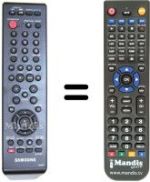 Télécommande équivalente Samsung DVD R-145