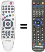 Télécommande équivalente 060508E