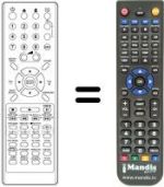 Télécommande équivalente NordMende NMHT 1591 SE