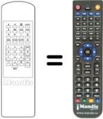 Replacement remote control Xcom CDTV 200