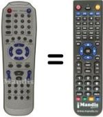 Replacement remote control Xtreme DVD 628 MPEG4