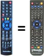 Télécommande équivalente Telestar DIGINOVA HD
