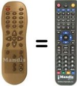 Replacement remote control DIGIQUEST DSR 6600