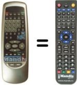 Télécommande équivalente Irradio DVD 5