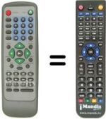 Replacement remote control MARVEL LOUIS DVD JH 353