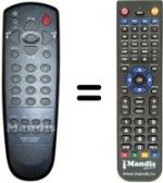 Replacement remote control Zehnder DX 2000 SL