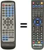 Télécommande équivalente Irradio DVD 600