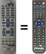 Mando a distancia equivalente JVC DR-M 1 SL