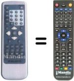 Mando a distancia equivalente MAJESTIC DVD 218 SD