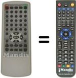 Replacement remote control MARVEL LOUIS DVD JH 364