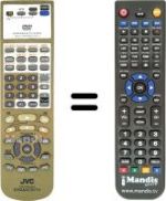 Mando a distancia equivalente JVC XV 2EU