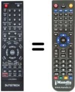 Mando a distancia equivalente Sunstech LCX-UD800
