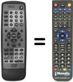 Mando a distancia equivalente THES DV 288-B