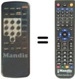Replacement remote control SIESTA SAT 200