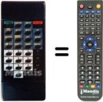 Replacement remote control SIESTA SAT 150 / 7010