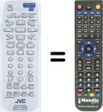 Mando a distancia equivalente JVC XV-N342S