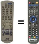Mando a distancia equivalente JVC XV-FA92